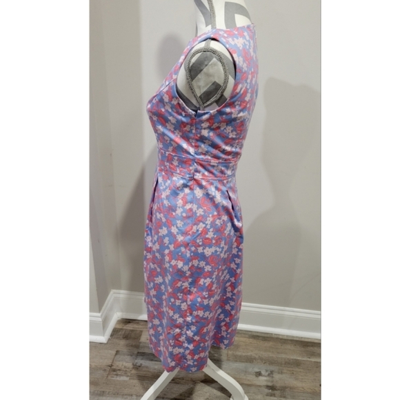 Brooks Brothers Floral A-Line Dress SZ 2 - Picture 3 of 6